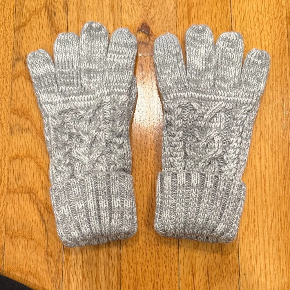 GAP Kids Gray Knit Gloves Size OS